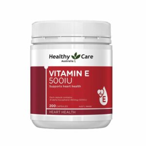 Viên uống Vitamin E Healthy Care 500IU hộp 200 viên của Úc