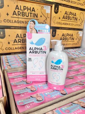 Chuẩn Thái] Sữa Dưỡng Thể Trắng Da, Dưỡng ẩm Alpha Arbutin 3 Plus Collagen Lotion 500ml Thái lan