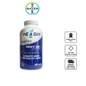 Viên Uống Bổ Sung Vitamin Tổng Hợp One A Day Men's 50+ 300 Viên Thương hiệu: One A Day   |   Tình trạng: Còn hàng