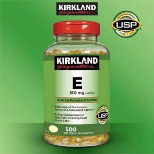 Vitamin E 500 viên Kirkland của Mỹ - Đẹp da, chống lão hóa