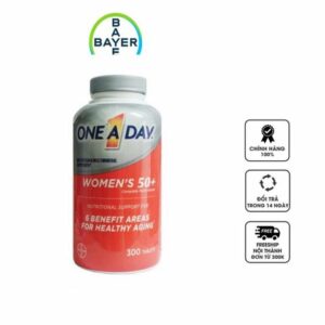 Vitamin tổng hợp One A Day For Women 50+, 300 viên Bán chạy Thương hiệu: Bayer Mã sản phẩm: P0382011 Đánh giá: (46 lượt)  Tình trạng: Còn hàng